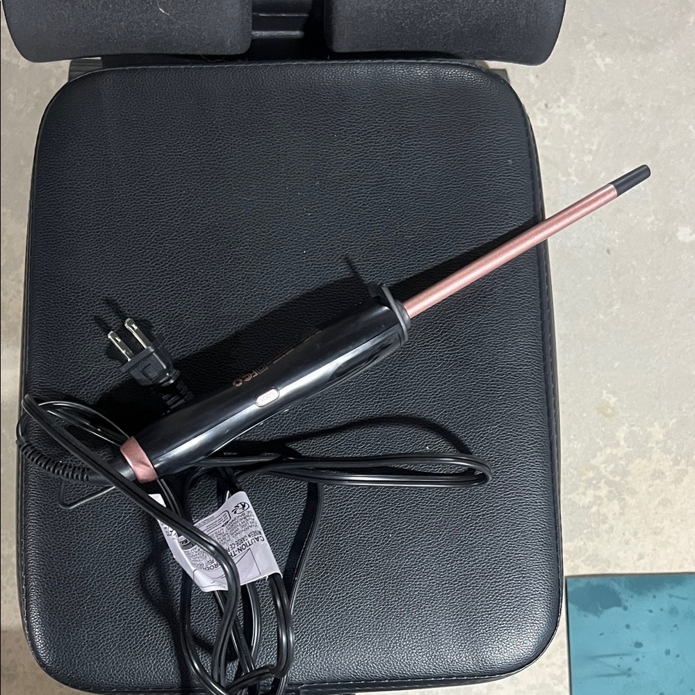 Black and Rose Gold Tapered Curling Wand - Women Hair Tool